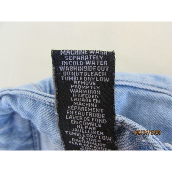 Thrashed Micro Kendall+Kylie‎ Denim The Drifter High Rise Shorts Sz 9/29 - Picture 8 of 9